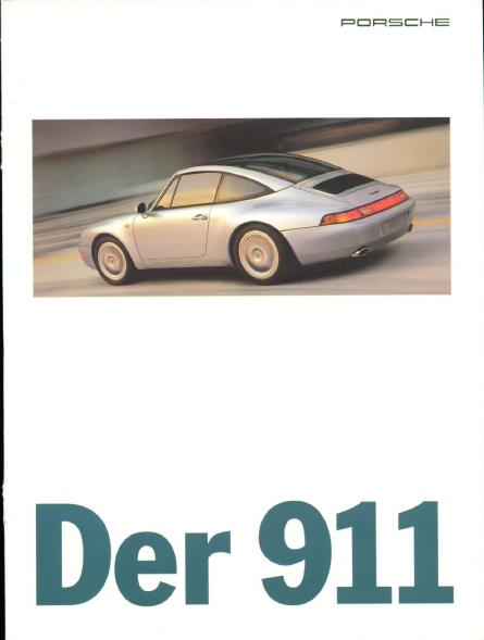 Рекламная брошюра Porsche 993 DE